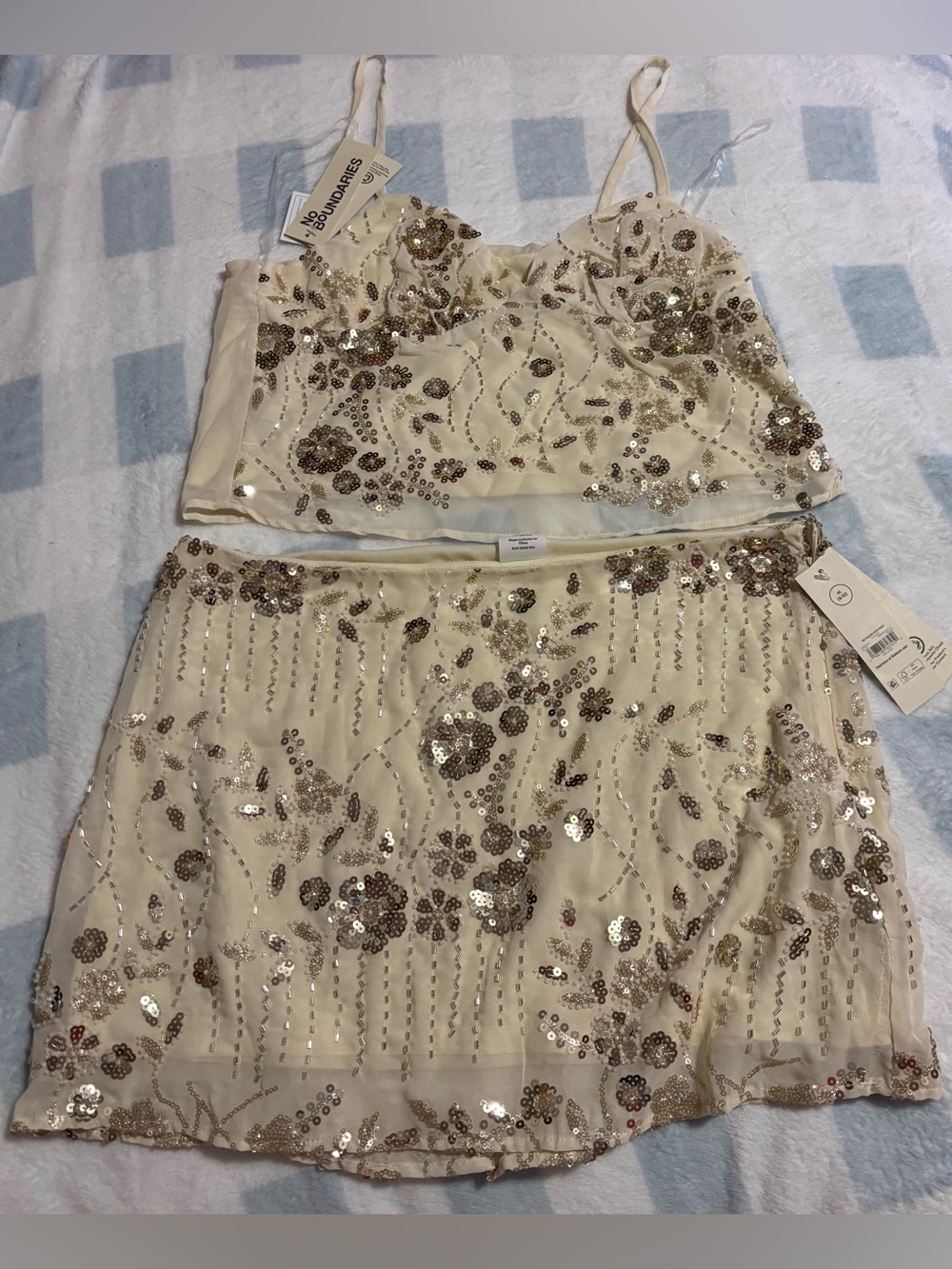 NWT No Boundaries Tank Top and Skirt Set